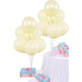 Partifabrik Balon Standı Makaron Balon Demeti Sarı Renk 2 li
