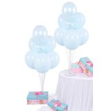 Partifabrik Balon Standı Makaron Mavi Renk Balon Demeti