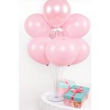 Partifabrik Balon Standı Makaron Pembe Renk Balon Demeti