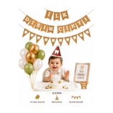 Partifabrik İlk Dişim Çıktı Diş Partisi 4 Parçalı Duvar Süsü Şapka Balon
