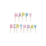 Partifabrik Makaron Renkler Happy Birthday Pasta Mumu