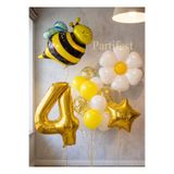 Partifest Bee Arı ve Papatya Konsept Yaş Balon Set Bee Arı ve Papatya Tema Parti Doğum Günü Parti Balon Set
