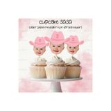 partikuki 10 adet Fotoğraflı Cupcake Kürdan Süsü Topper Doğum Günü Diş Buğdayı Pasta Süsü Cupcake