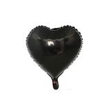 PartiMasalı Siyah Kalp Folyo Balon 18 Inç 40 Cm