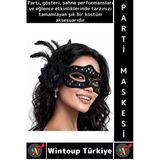 #Partimaskesi Göz Çevresi İşlemeli Estetik Kostüm Davet Yılbaşı Cosplay Balo Şık Tüylü Parti Maskesi