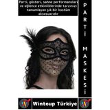 #Partimaskesi Kostüm Davet Yılbaşı Cosplay Dantel Tüllü Peçeli Tüylü İnci Detaylı Şık Parti Maskesi