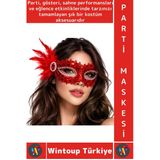 #Partimaskesi Luxery Estetik Kostüm Davet Yılbaşı Cosplay Balo Şık Taşlı Venedik Parti Maskesi