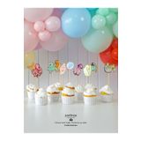 partince 10 Parça Deniz Canlıları Pasta Kürdanı Cake Topper Doğum Günü Pasta Süsleme Seti