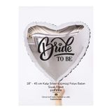 partince Bride To Be Yazılı Kalp Folyo Balon Gold Silver Rose Gold Renk Seçenekli