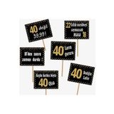 Partioutlet 40 Yaş Gold Konuşma Balonu 6 Adet