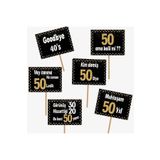 Partioutlet 50 Yaş Gold Konuşma Balonu 6 Adet