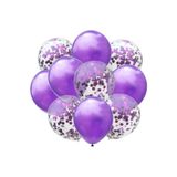 Partioutlet Mor Renkli Konfetili Balon