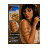 PARTİPORT Altın Yılan Kol Aksesuarı Bilezik Snake Arm Bracelet Cleopatra Kostüm Parti Aksesuarı