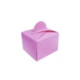 PARTİSERÜVENİ Lokum Kutusu Karton Sade Pembe Renk Pk 50' li