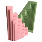 Partivitrini 3D Merdiven Silikon Mum Kalıbı 12X9X2.5 Cm