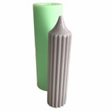 Partivitrini Çizgili Çubuk Mum Silikon Kalıbı 3.5x3.5x15cm mum170