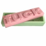 Partivitrini Fck Kahretsin Silikon Mum Kalıbı 15X4X2.5 Cm