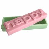 Partivitrini Happy (Mutlu) Silikon Mum Kalıbı 15x4x2.5 Cm