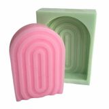 Partivitrini New Frekans Kapı Silikon Mum Kalıbı 8.5x5.5x2 Cm