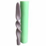 Partivitrini Spiral Çubuk Mum Silikon Kalıbı 3x3x24 cm mum171