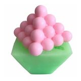 Partivitrini Üçgen Piramit Bubble Silikon Mum Kalıbı 8x8x6 Cm