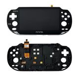 Partsatoz Siyah LCD Ekran Dokunmatik Ekran Digitizer Cam Meclisi Çerçeve Değiştirme Playstation PS Vita PSV 1000 1001 PCH-1001 PCH-1101 için