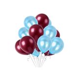 Party City 10'lu Metalik Bordo-mavi Balon Trabzon Spor Balon Seti