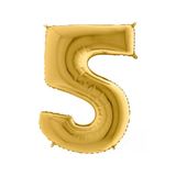 Party Country Rakam Folyo Balon 40" (100Cm) Gold -5-