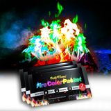 Party Flames Ateş Rengi Değiştirme Paketleri (25'li Paket) - Ateş Çukuru, Kamp Ateşi, Şenlik Ateşi, Dış Mekan Şömineleri - Sihirli Renkli Kozmik Alev Tozu - Çocuklar ve Yetişkinler için Mükemmel