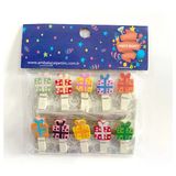 Party Marty Ahşap Mandal Hediye Paketi Figürlü 3,5Cm 10Lu