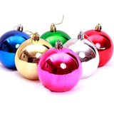 Party Marty Yılbaşı Süsü Top Süs 6cm 6lı Karışık Renkli