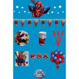 Party Time Örümcek Adam Spider Man 16 Kişilik Ekonomik Doğum Günü Parti Malzemeleri Seti