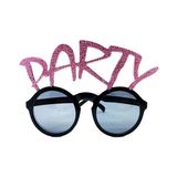 Party Yazılı Simli Pembe Renk Parti Gözlüğü