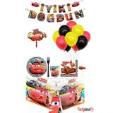 PartylandTR CARS ŞİMŞEK MCQUEEN 8 KİŞİLİK DOĞUM GÜNÜ PARTİ SETİ