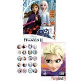 PartylandTR Frozen Karlar Ülkesi Boyama Kitabı 3'lü (BOYAMA , STİCKER , ARKA KAPAK MASKE)