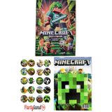 PartylandTR Minecraft Boyama Kitabı 3'lü (boyama , Sticker , Arka Kapak Maske )