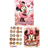 PartylandTR Minnie Mouse Boyama Kitabı 3'lü (BOYAMA , STİCKER , ARKA KAPAK MASKE)
