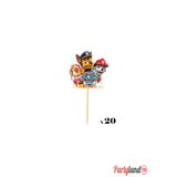 PartylandTR Paw Patrol Kürdan Süs 20 Adet