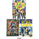 PartylandTR Roblox Minecraft Sonic Boyama Kitabı (boyama , Sticer , Arka Kapak Maske )