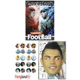 PartylandTR Süper Stars Futbol Boyama Kitabı (boyama , Sticer , Arka Kapak Maske )