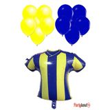 PartylandTR Taraftar Forma Folyo Balon 45 cm. ve 12 Adet Balon