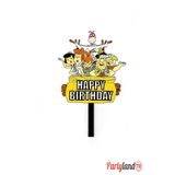 PartylandTR Taş Devri ( The Flintstones ) Temalı Karton Pasta Süsü
