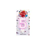 Partymarty Mum Rakam Simli Pembe 5