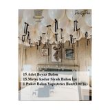 PartyPoo Bride to Be 15 Beyaz Balon Seti – Bekarlığa Veda ve Özel Gün Parti Süsleme Malzemesi