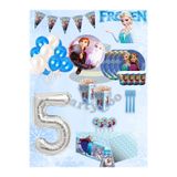 PartyPoo Frozen Elsa Karlar Ülkesi Elsa Doğum Günü Seti 8 Kişilik | Parti Süsleri Prenses Temalı