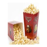 Partyy Bag Cars Temalı Mısır Kutusu 8'Li Popcorn Kutusu