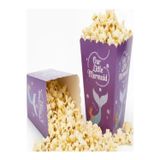 Partyy Bag Deniz Kızı Temalı Mısır Kutusu 8'Li Popcorn Kutusu