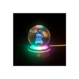 Partyy Bag Mr Işıklı Dönen 3D Kristal Cam Küre / Usb'Li Gece Lambası ,Led , Harika Bir Hediye