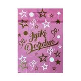 Partyy Bag Pembe Yazılı Temalı Baskılı 120X180 Plastik Doğum Günü Parti Masa Örtüsü