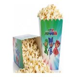 Partyy Bag Pijamaskeliler Temalı Mısır Kutusu 8'Li Popcorn Kutusu